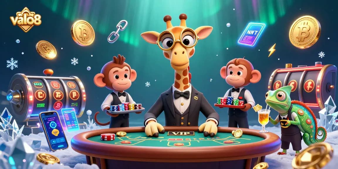Engage in thrilling gameplay at về alo8 with vibrant casino elements and colorful characters.