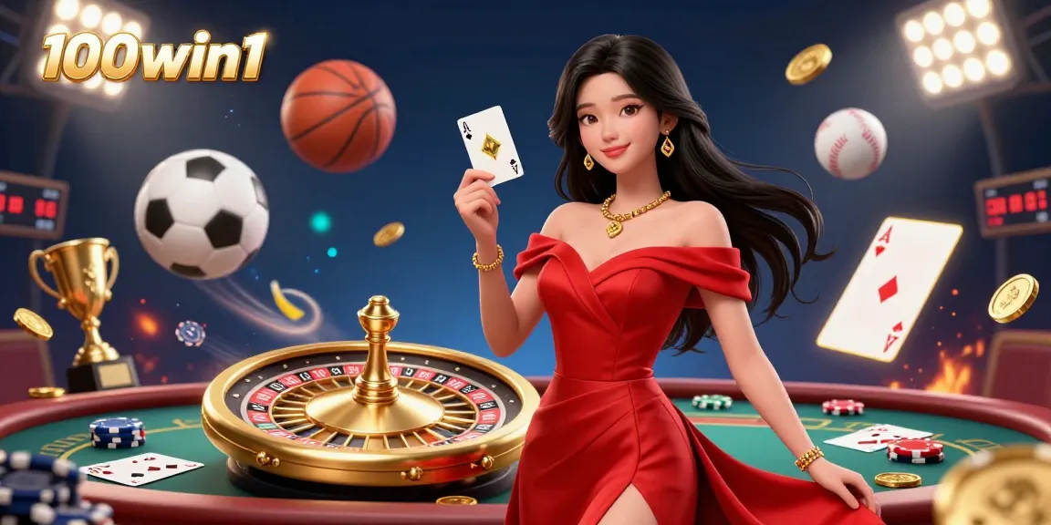 Experience the excitement of winning big at 100win1 featuring stunning casino elements and engaging visuals.