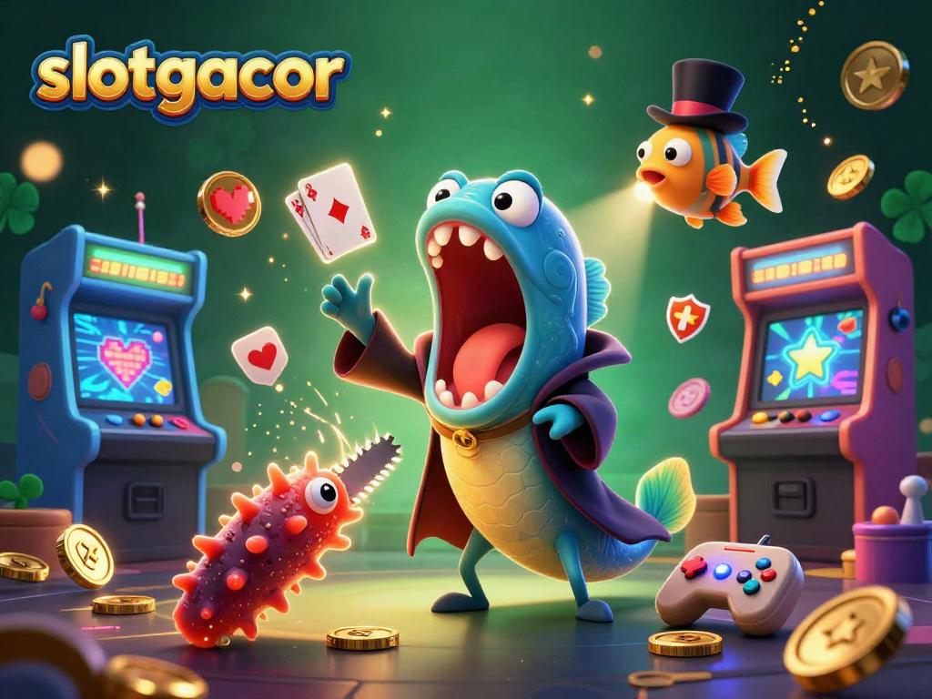 Engage in thrilling slotgacor adventures with our deep-sea characters performing magic tricks!