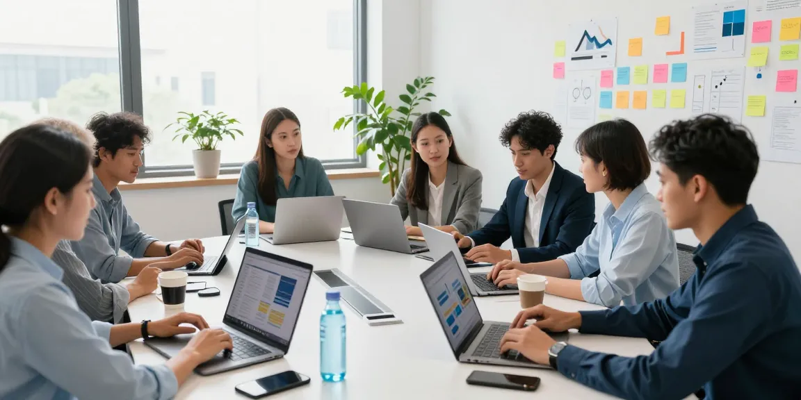 Team collaboration at WPS Official Website's modern workspace, showcasing innovation and productivity.