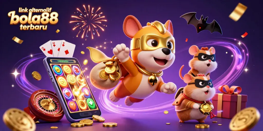 Play games with the link alternatif bola88 terbaru featuring Superhero dog and casino elements.