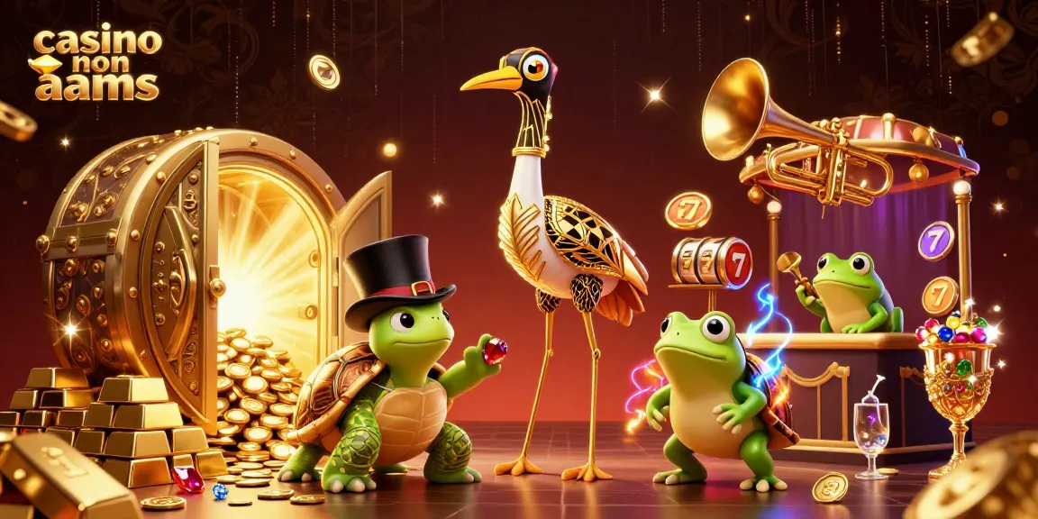 Immergiti nell'eccitazione dei casino non AAMS con personaggi vivaci ed elementi di tesoro.