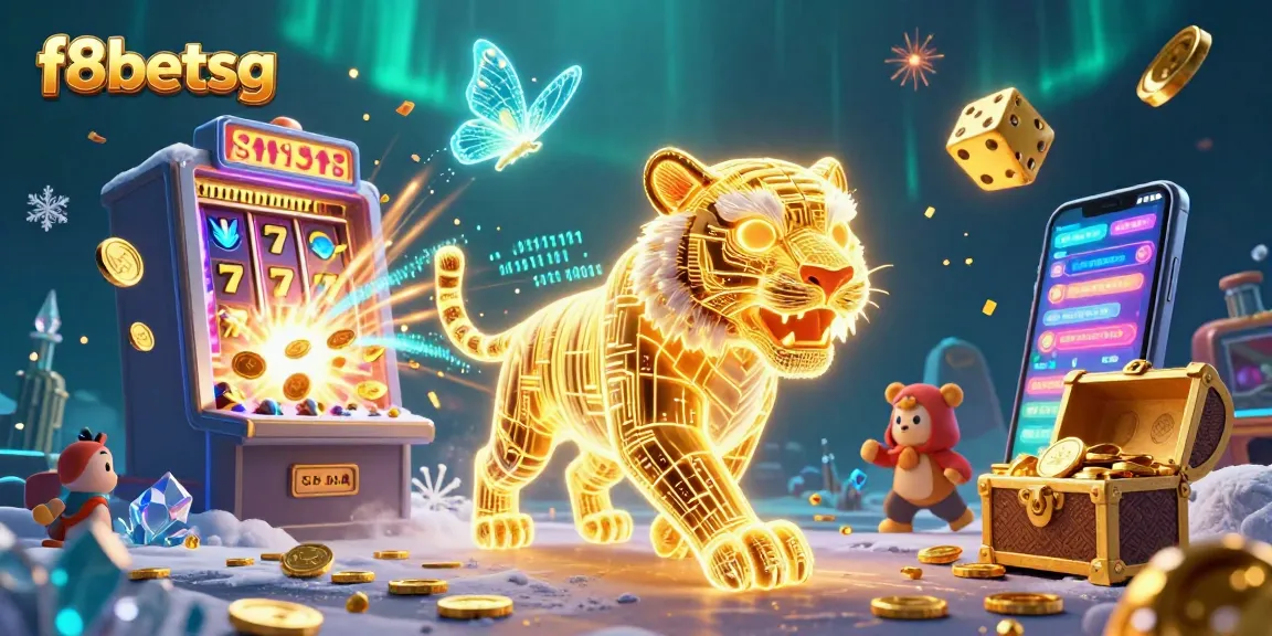 Experience thrilling gameplay with f8betsg featuring a neon tiger and vibrant casino elements.