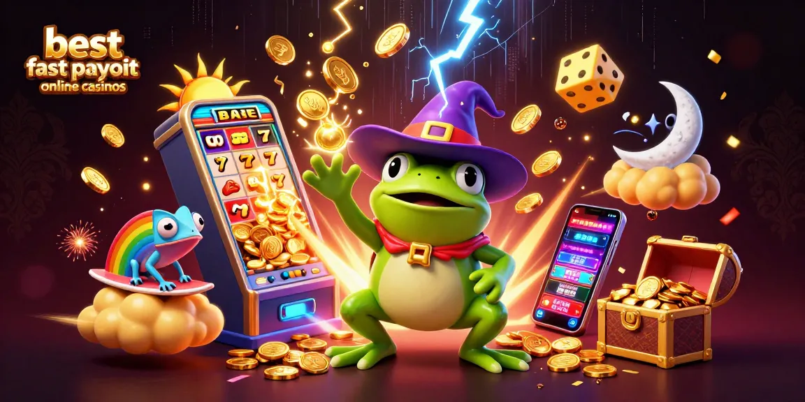 Engage in the best fast payout online casinos with an electrifying 3D casino scene bursting with action.