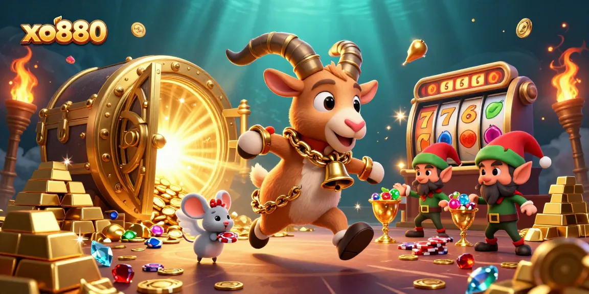 Experience the thrill of xo880 in a vibrant holiday-horror casino scene.